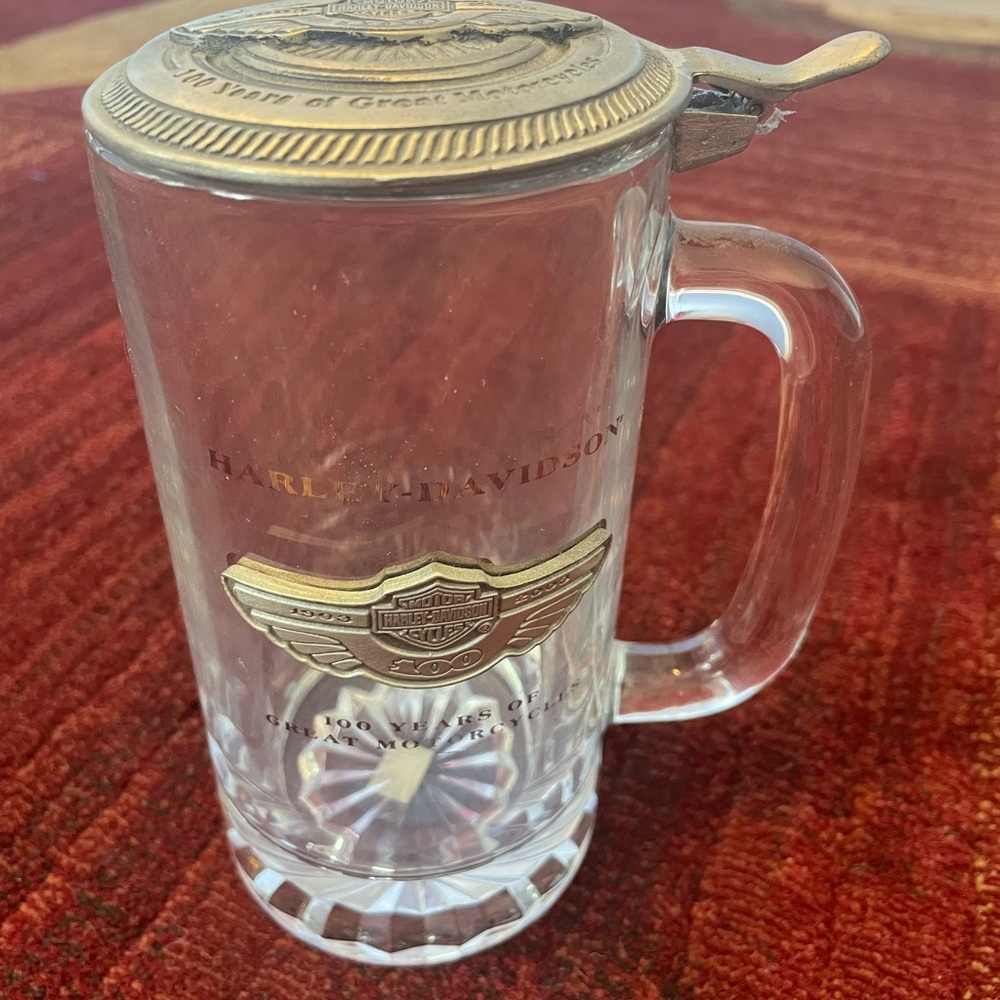 Harley-Davidson Commemorative Silver Stein Lid